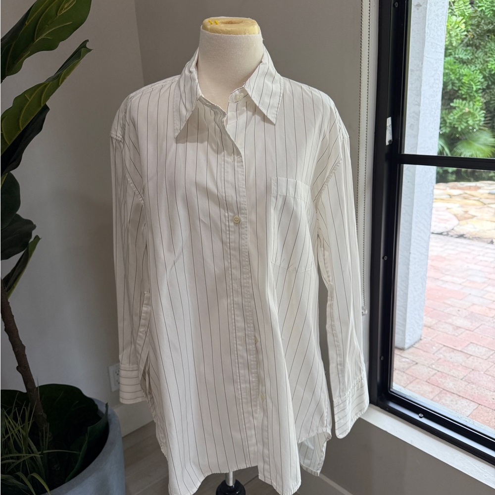 Citizens Of Humanity Cream Striped Shirt